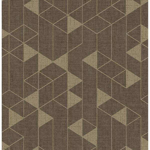 Fairbank - Chocolate Residential Wallcovering | Jeffrey Stevens