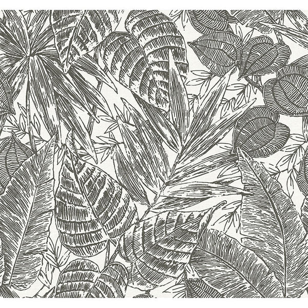 Brentwood - Black Residential Wallcovering | Jeffrey Stevens