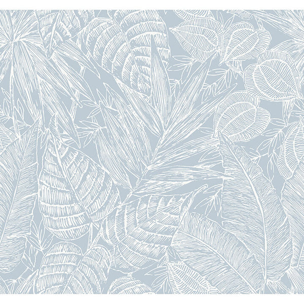 Brentwood - Sky Blue Residential Wallcovering | Jeffrey Stevens