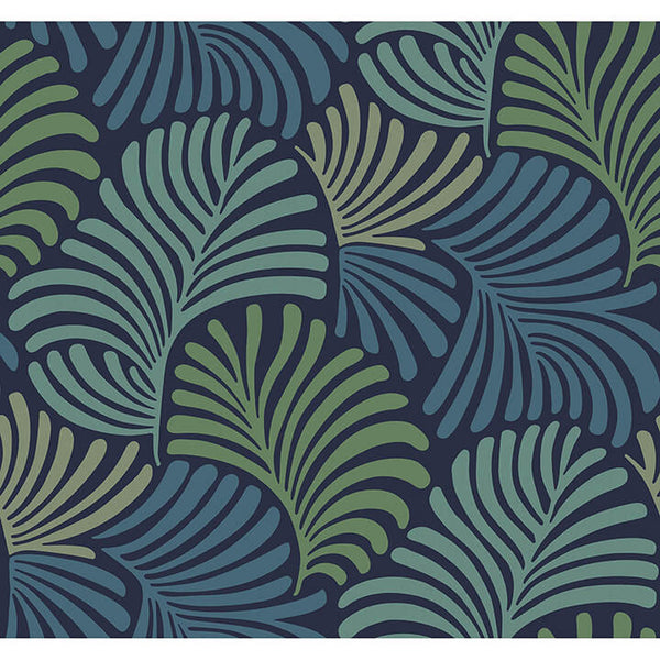 Trousdale, Navy Wallcoverings | Malibu Wallcovering