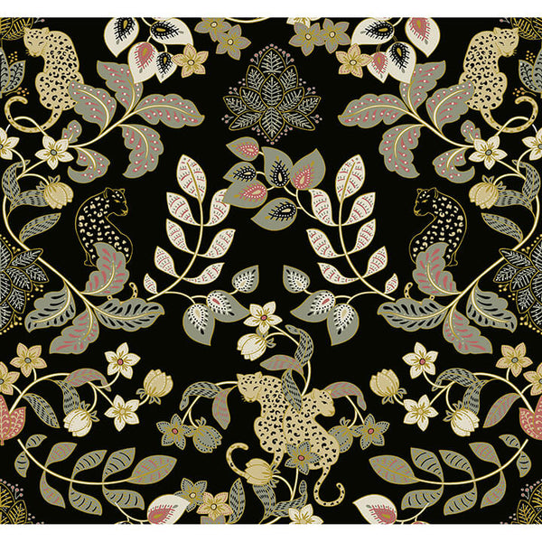 Getty - Black Residential Wallcovering | Jeffrey Stevens