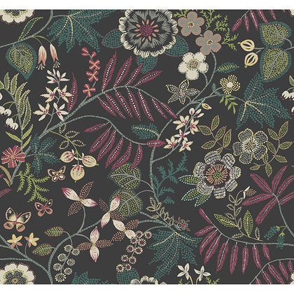 Marilyn - Black Residential Wallcovering | Jeffrey Stevens