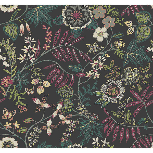 Marilyn - Black Residential Wallcovering | Jeffrey Stevens