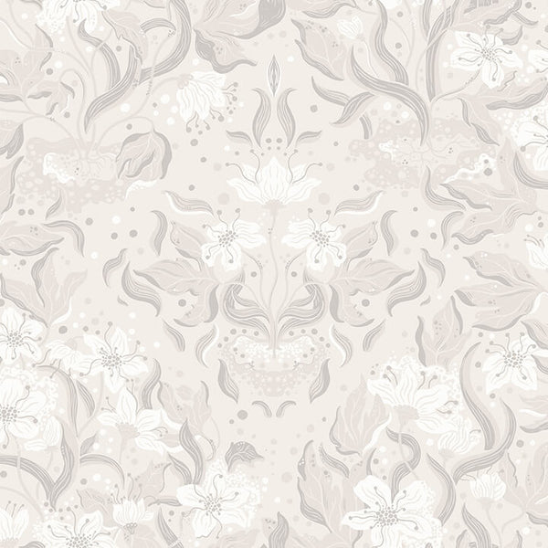 Lisa, Grey Wallcoverings | Malibu Wallcovering
