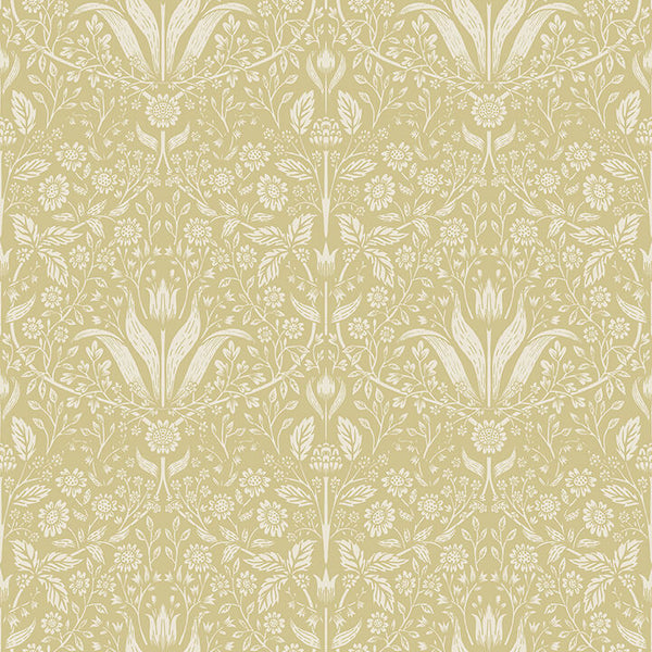 Mara, Yellow Wallcoverings | Malibu Wallcovering