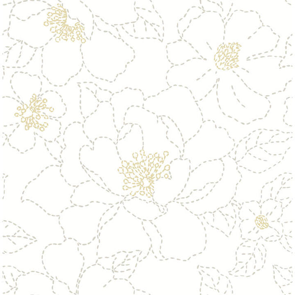 Gardena, White Wallcoverings | Malibu Wallcovering