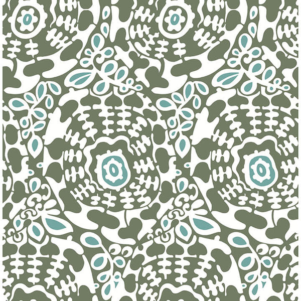 Divine, Green Wallcoverings | Malibu Wallcovering