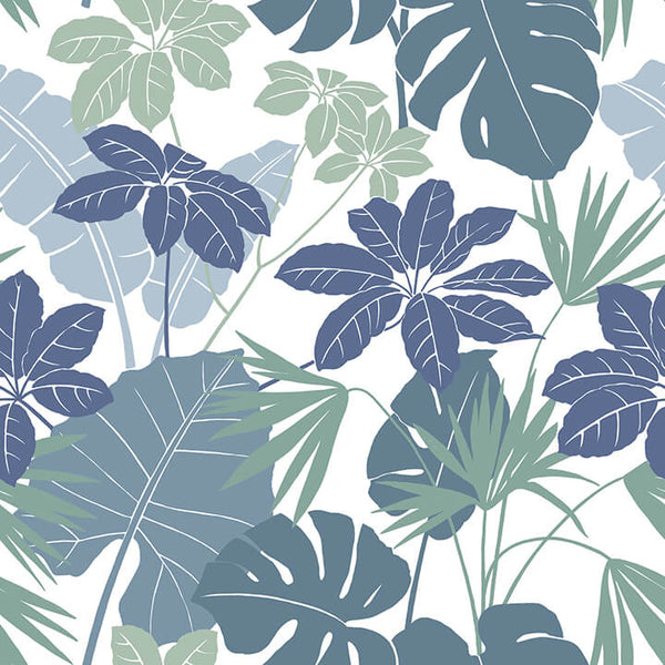 Medellin, Blue Wallcoverings | Malibu Wallcovering