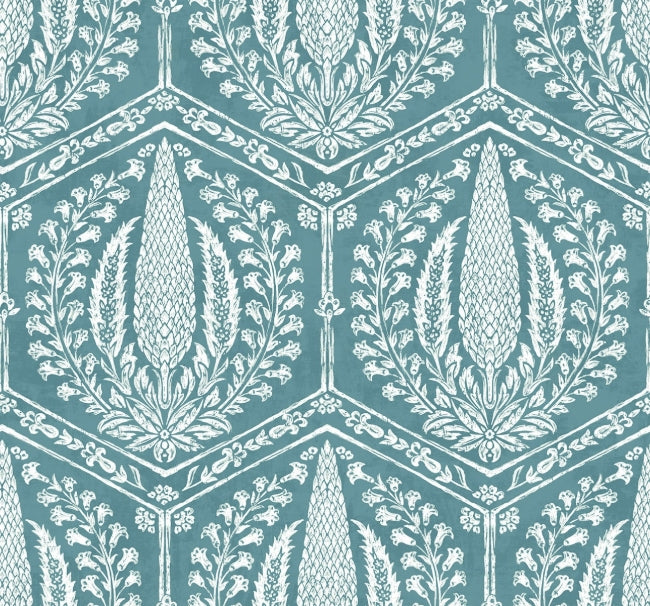 Cyrus - Mediterranean Blue Wallcovering | Malibu Wallpaper