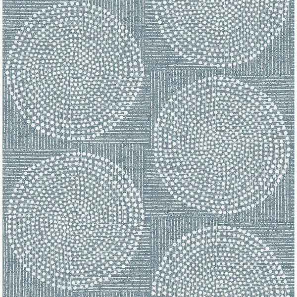 Salma, Steel Blue Wallcoverings | Malibu Wallcovering