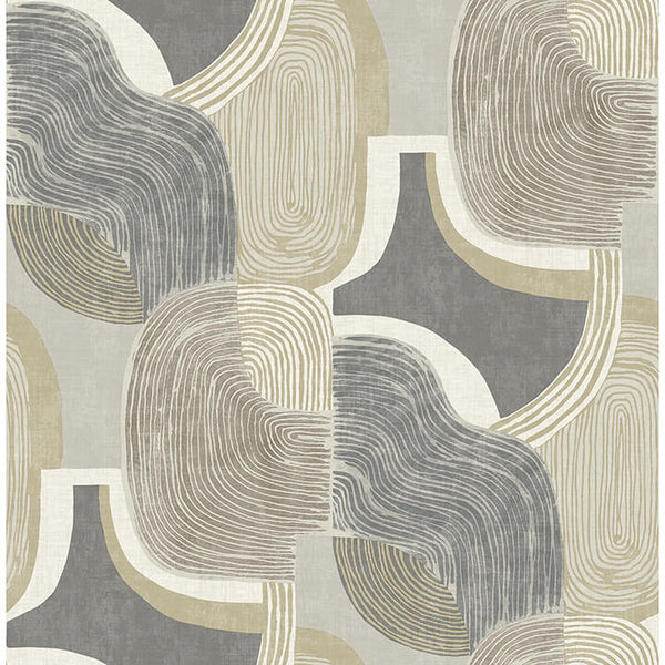 Hollace, Slate Wallcoverings | Malibu Wallcovering