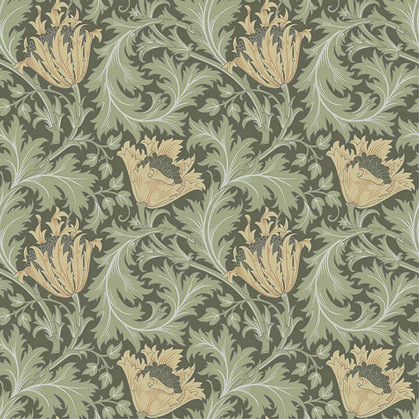 Anemone, Moss Wallcoverings | Malibu Wallcovering