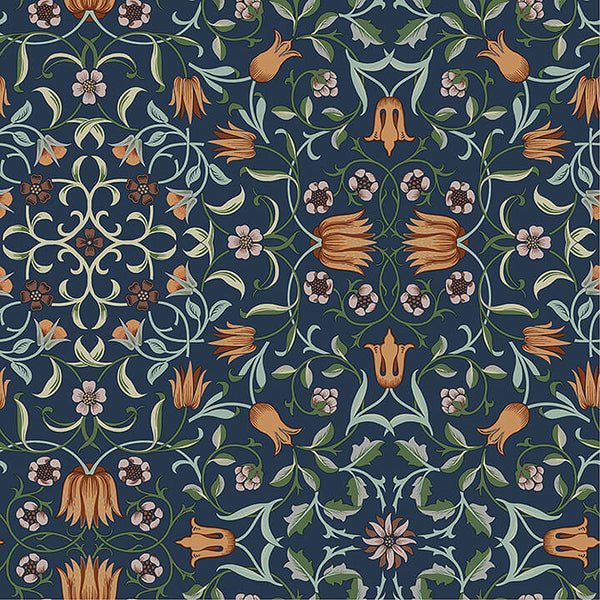 No 1 Holland Park, Dark Blue Wallcoverings | Malibu Wallcovering