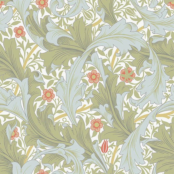 Granville, Olive Wallcoverings | Malibu Wallcovering