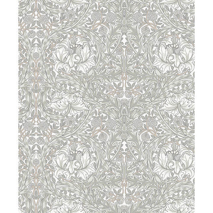 African Marigold - White Residential Wallcovering | Jeffrey Stevens