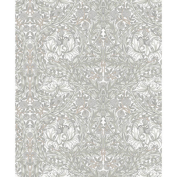 African Marigold - White Residential Wallcovering | Jeffrey Stevens