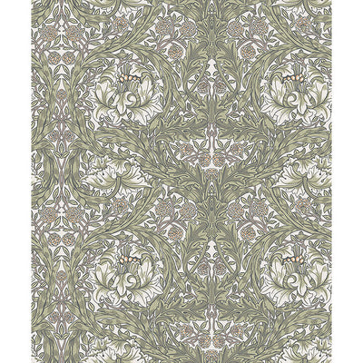 African Marigold - Green Residential Wallcovering | Jeffrey Stevens