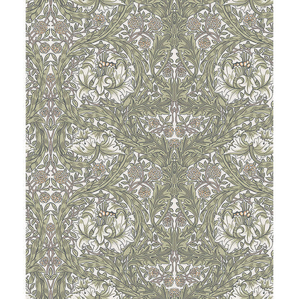 African Marigold - Green Residential Wallcovering | Jeffrey Stevens