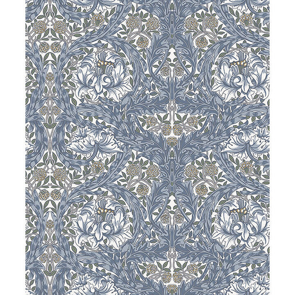 African Marigold - Blue Residential Wallcovering | Jeffrey Stevens