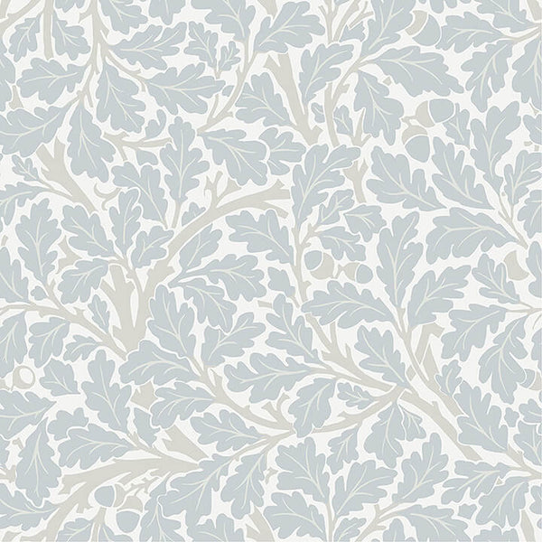 Oak Tree - Sky Blue Residential Wallcovering | Jeffrey Stevens