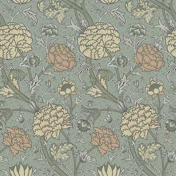 Cray, Light Blue Wallcoverings | Malibu Wallcovering