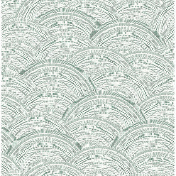 Encircle, Sea Green Wallcoverings | Malibu Wallcovering
