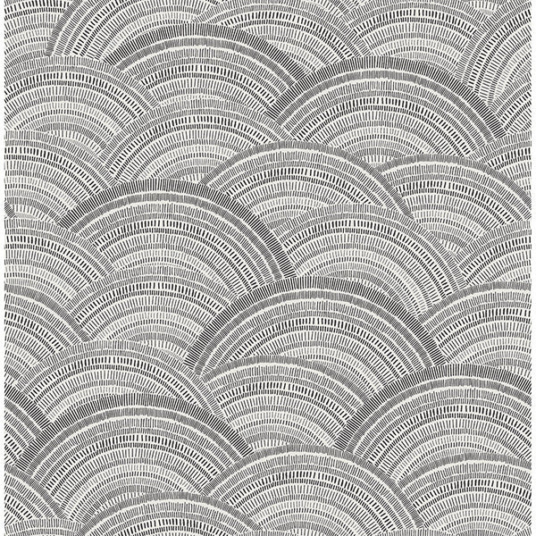 Encircle, Black Wallcoverings | Malibu Wallcovering