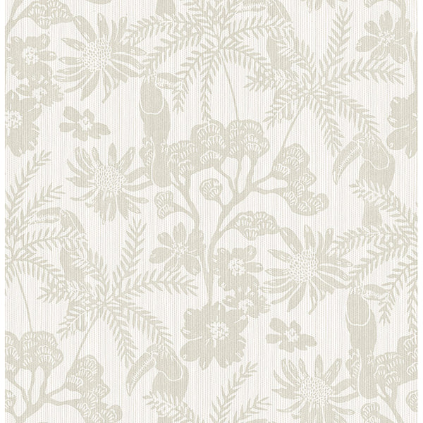 Jacaranda, Taupe Wallcoverings | Malibu Wallcovering