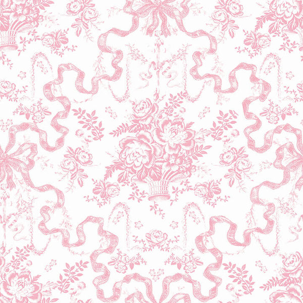 Fairytale - Peony Pink Residential Wallcovering | Jeffrey Stevens