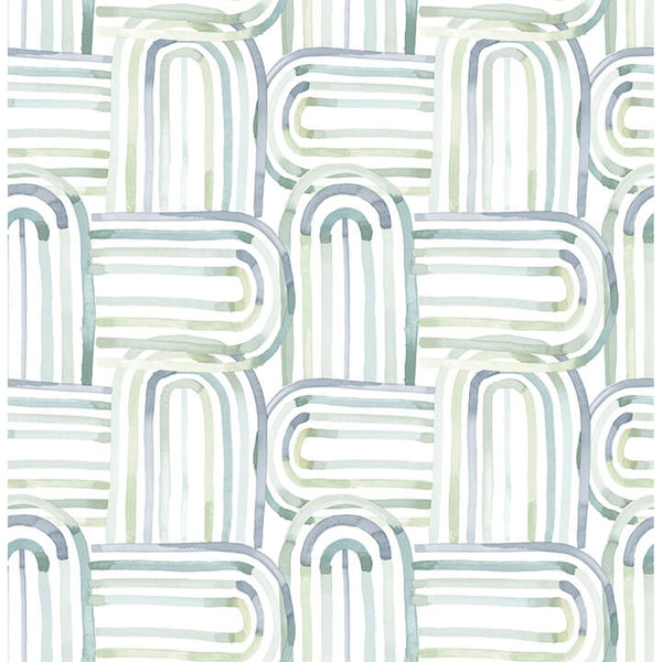 Lolly, Teal Wallcoverings | Malibu Wallcovering