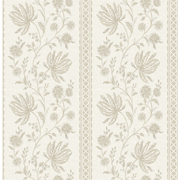 Edgemoor, Taupe Wallcoverings | Malibu Wallcovering