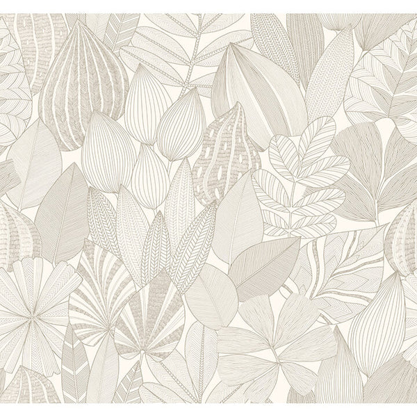 Mathias, Taupe Wallcoverings | Malibu Wallcovering