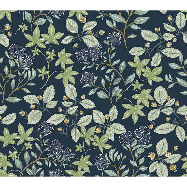 Mildred, Indigo Wallcoverings | Malibu Wallcovering