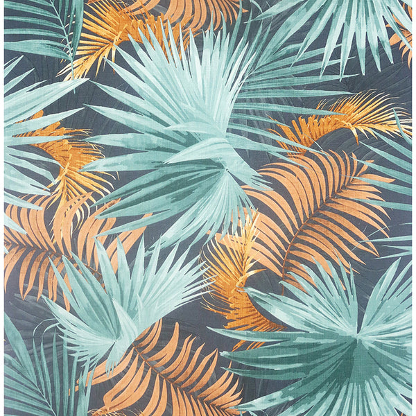 Esau, Teal Wallcoverings | Malibu Wallcovering
