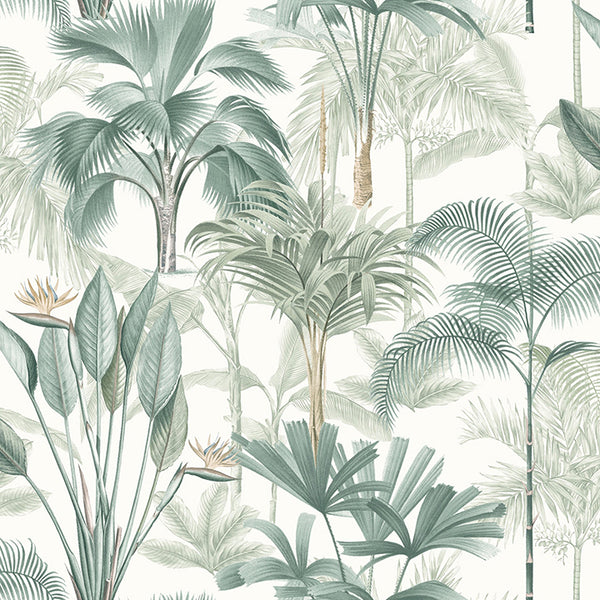Freda, Green Wallcoverings | Malibu Wallcovering