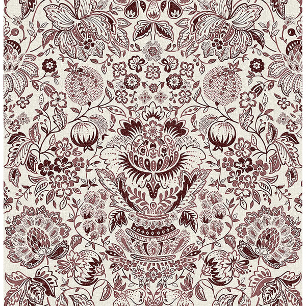 Blanche, Plum Wallcoverings | Malibu Wallcovering