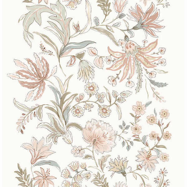 Teonna, Light Pink Wallcoverings | Malibu Wallcovering