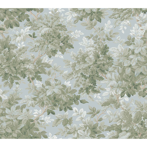Greenwood, Light Blue Wallcoverings | Malibu Wallcovering