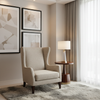 Tweed Bay - Almond Upholstered Chair | Architectural Fabrics