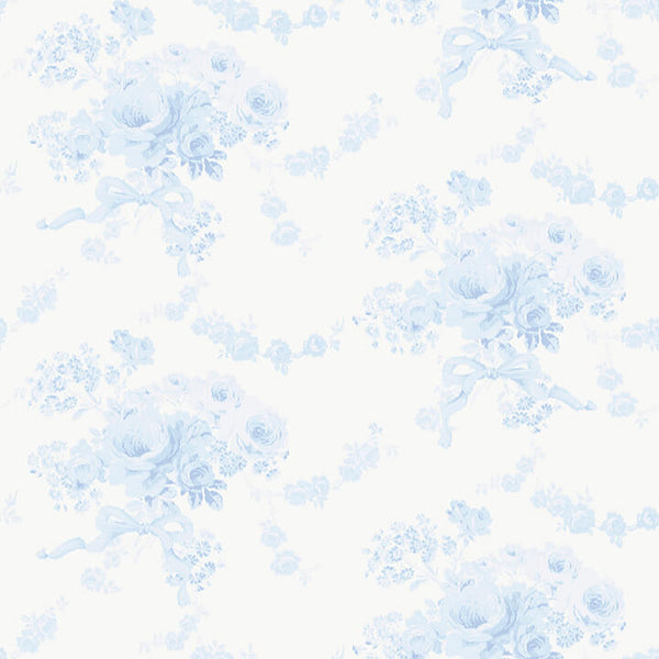 Champagne Harbor - Powdered Blue Residential Wallcovering | Jeffrey Stevens