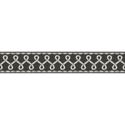 Scalloped Ribbon Border Black | Jeffrey Stevens