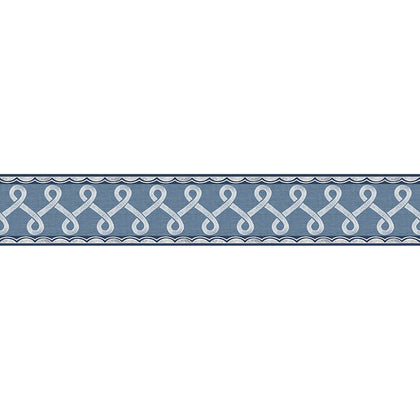 Scalloped Ribbon Border Blue | Jeffrey Stevens