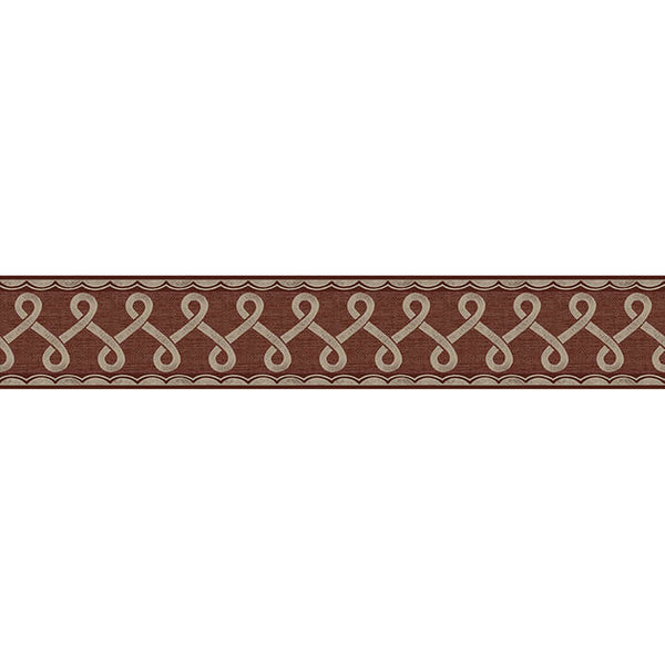 Scalloped Ribbon Border Red | Jeffrey Stevens