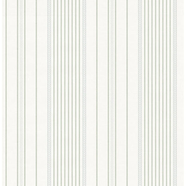 Navarres Stripe Light Green | Jeffrey Stevens