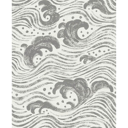 Swell - Charcoal Residential Wallcovering | Jeffrey Stevens