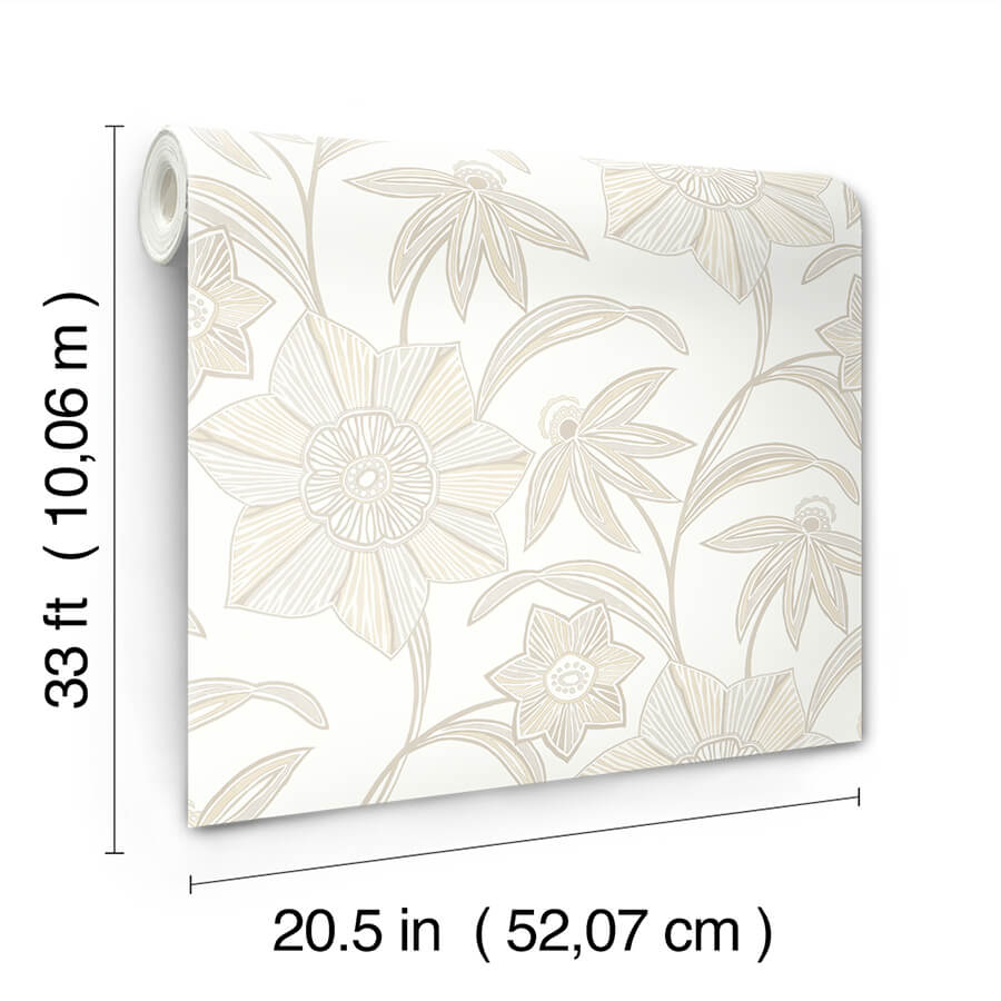 Star Flower, Beige