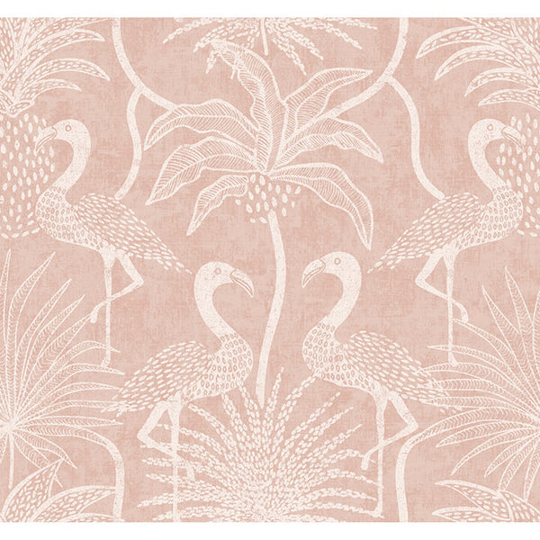Egret, Rose Wallcoverings | Malibu Wallcovering