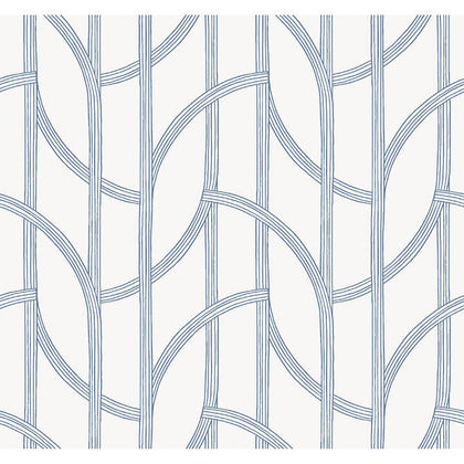 Salvo - Navy Residential Wallcovering | Jeffrey Stevens