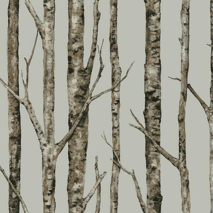 The Birches Silver | Architectural Wallcoverings