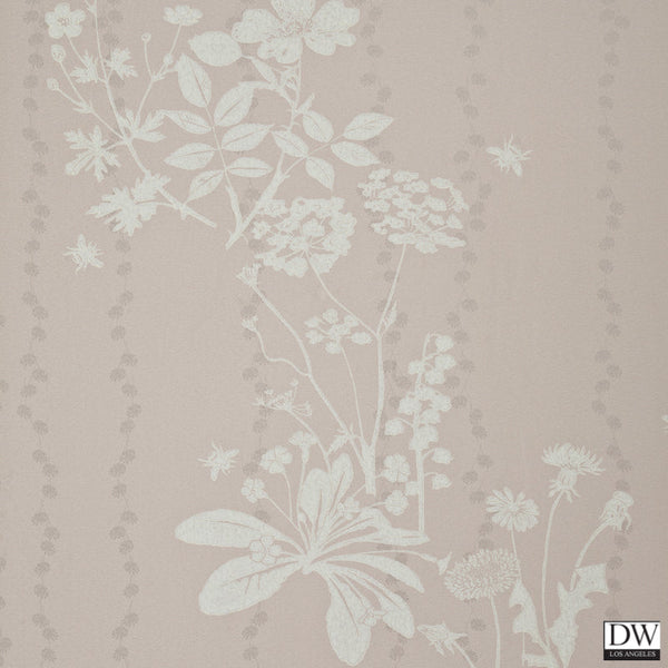Wild Meadow - Plaster Pink Wallcovering